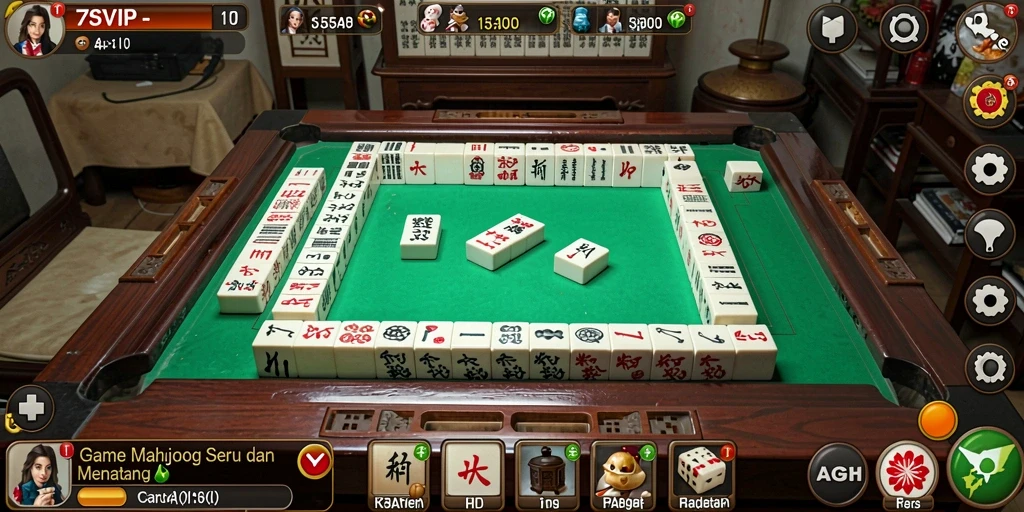 Tampilan gameplay menarik dari 7SVIP Mahjong.