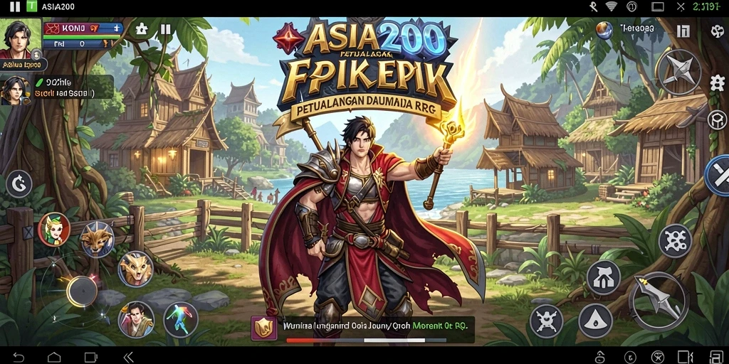 Tampilan menakjubkan dari gameplay RPG ASIA200 yang mendebarkan.