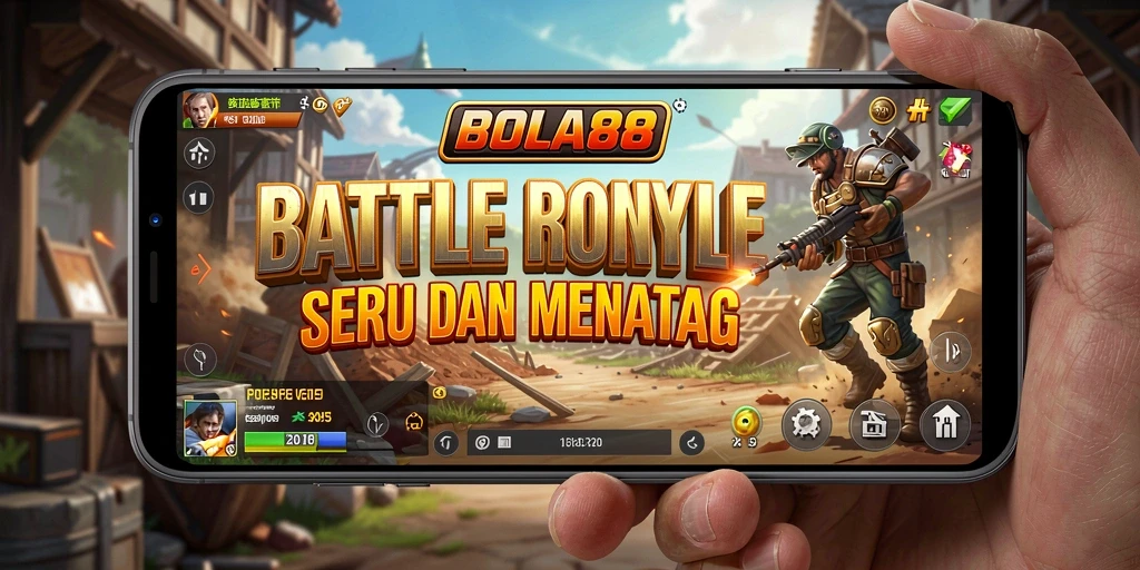 Gameplay seru di BOLA88 dalam pertempuran Battle Royale.