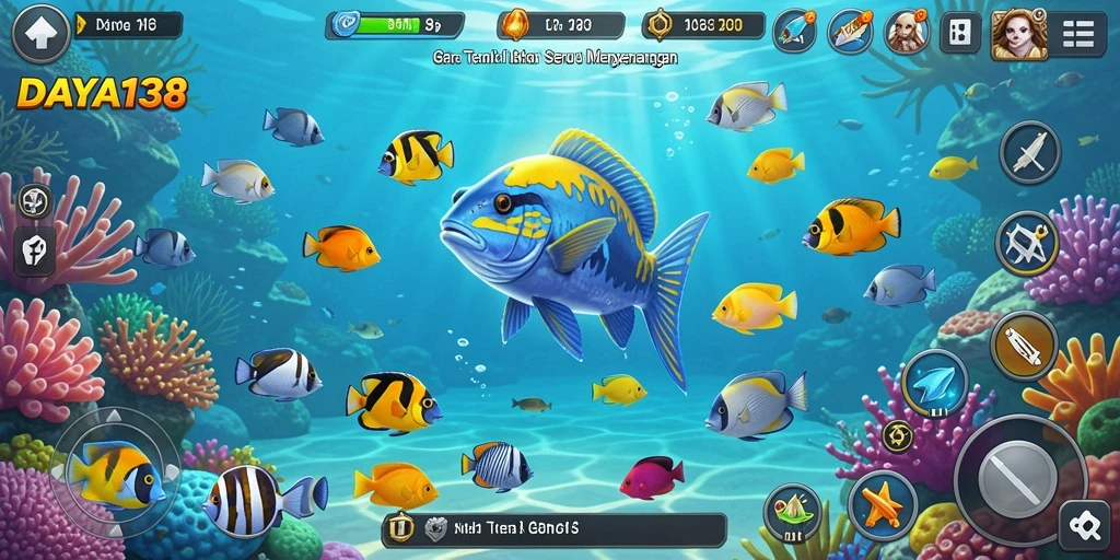 Tangkapan layar gameplay Tembak Ikan yang mengasyikkan di DAYA138.