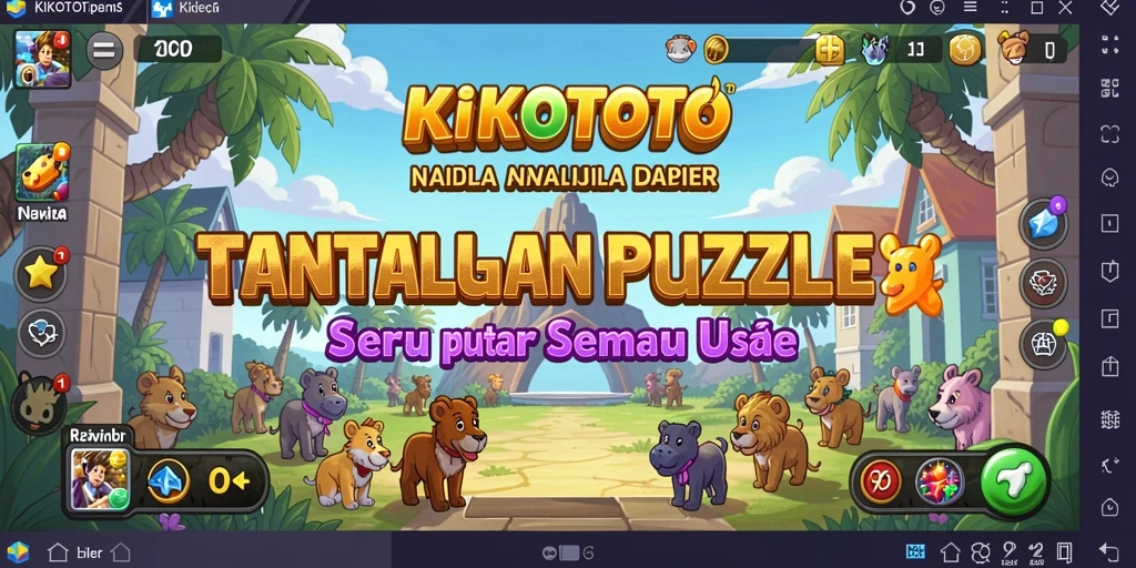 Screenshot gameplay KIKOTOTO menampilkan tantangan Puzzle yang menarik.