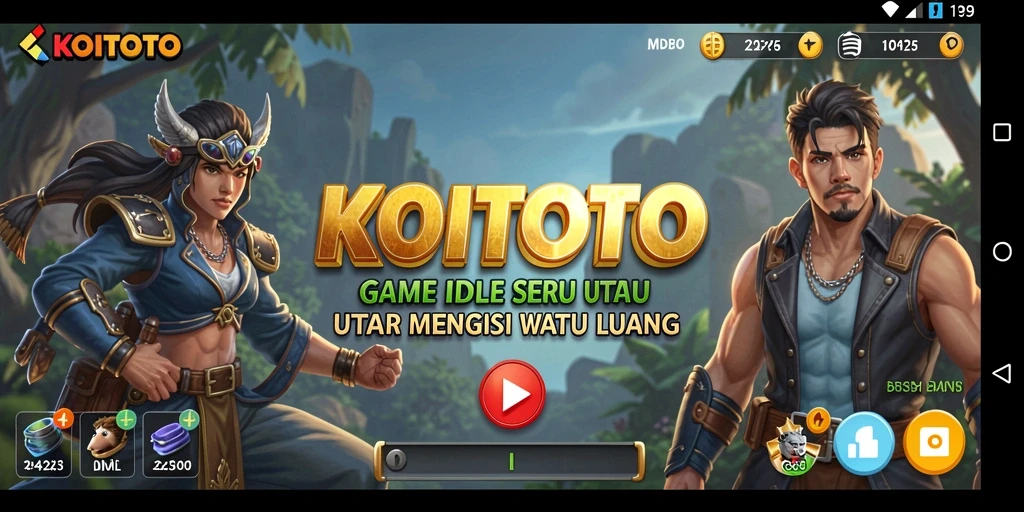 Tangkapan layar utama KOITOTO menampilkan gameplay yang menarik dan santai.