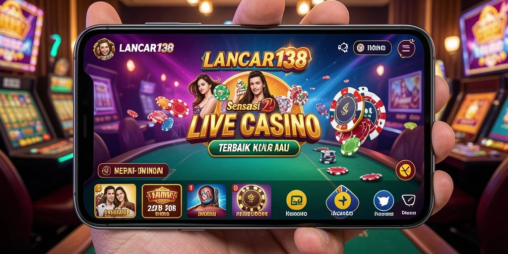 Screenshot gameplay LANCAR138 dengan dealer langsung yang menawan.