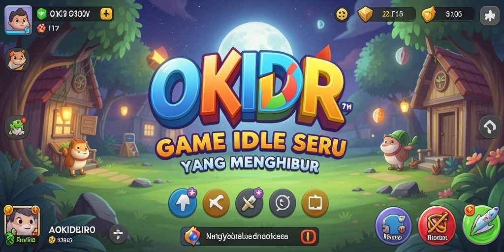 Screenshot gameplay OKIDR yang menunjukkan aksi Idle yang seru.