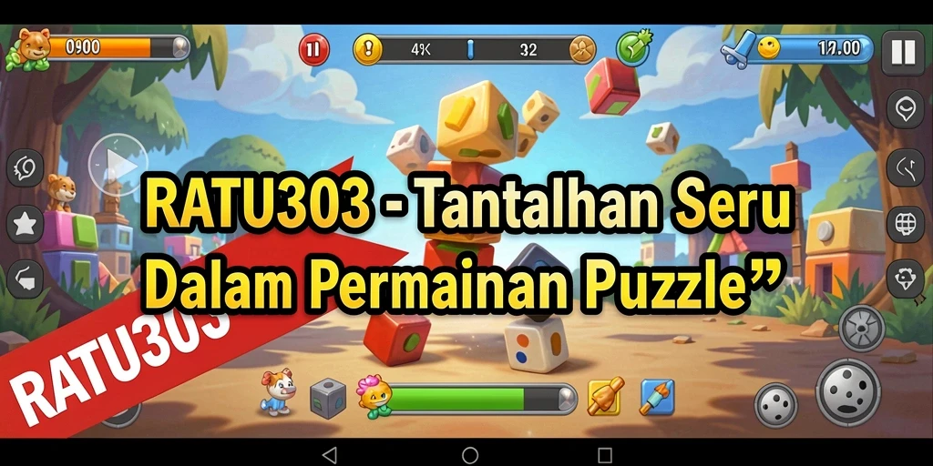Tampilan gameplay RATU303 yang penuh warna dan menantang.