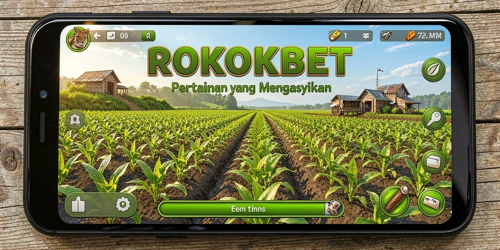 Tampilan gameplay ROKOKBET yang menampilkan pengalaman bertani yang menarik.