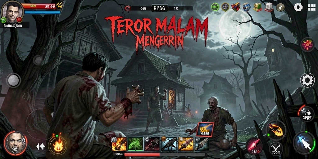 Gameplay RP66 menampilkan momen menegangkan dengan efek suara horor.
