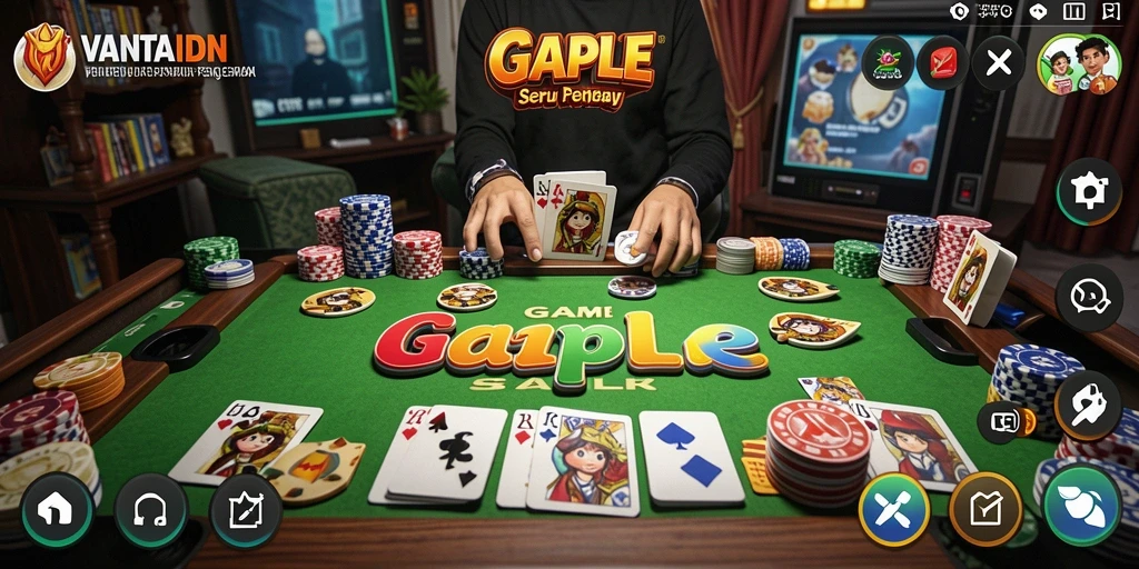 Tampilan gameplay Gaple yang menarik dan interaktif di VANTAIDN.