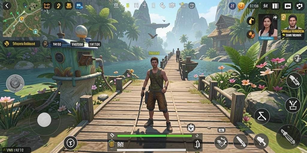 Tampilan gameplay VM108 yang menawan saat mengelola kehidupan virtual.